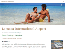 Tablet Screenshot of larnaca-airport.info